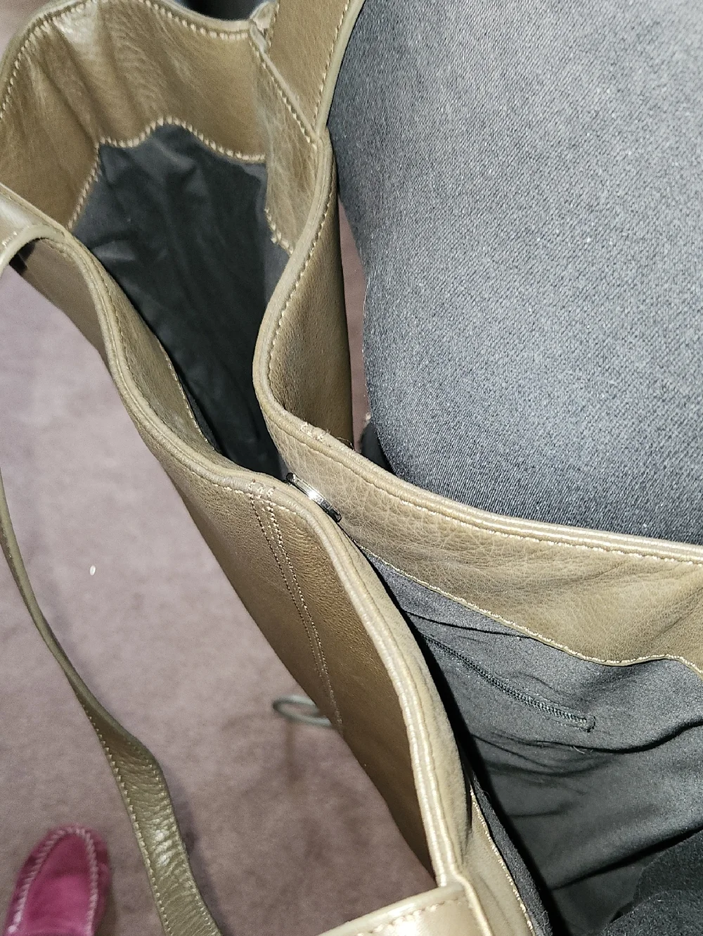 Leather Margot Tote Bag